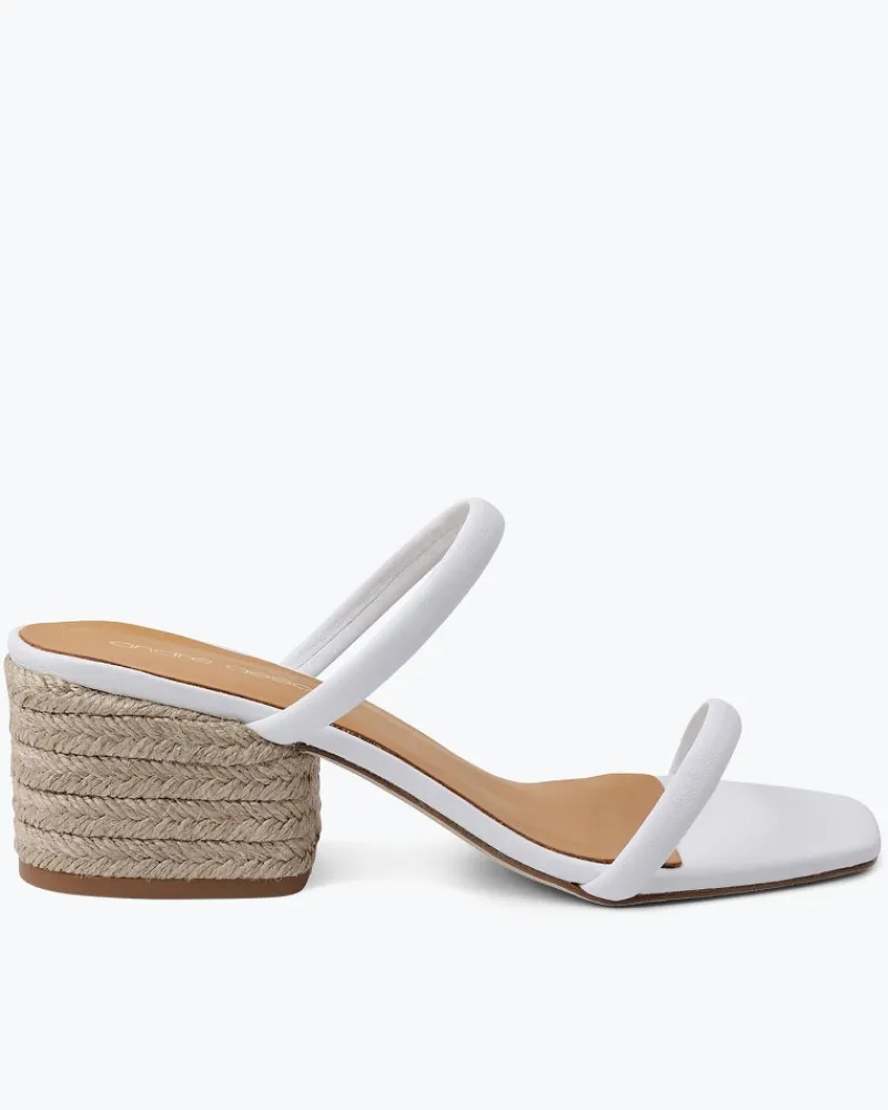 Tommy Bahama André Assous Joie Block Heels White New