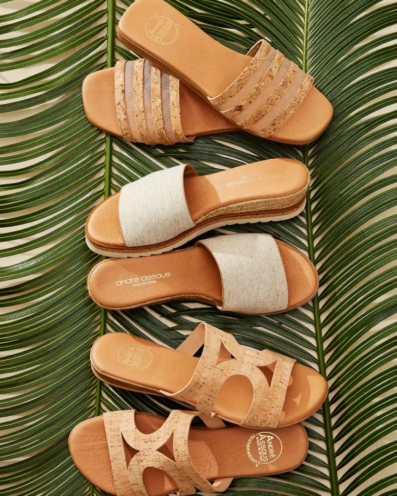 Tommy Bahama André Assous Nailea Cork Featherweights™ Sandals Natural