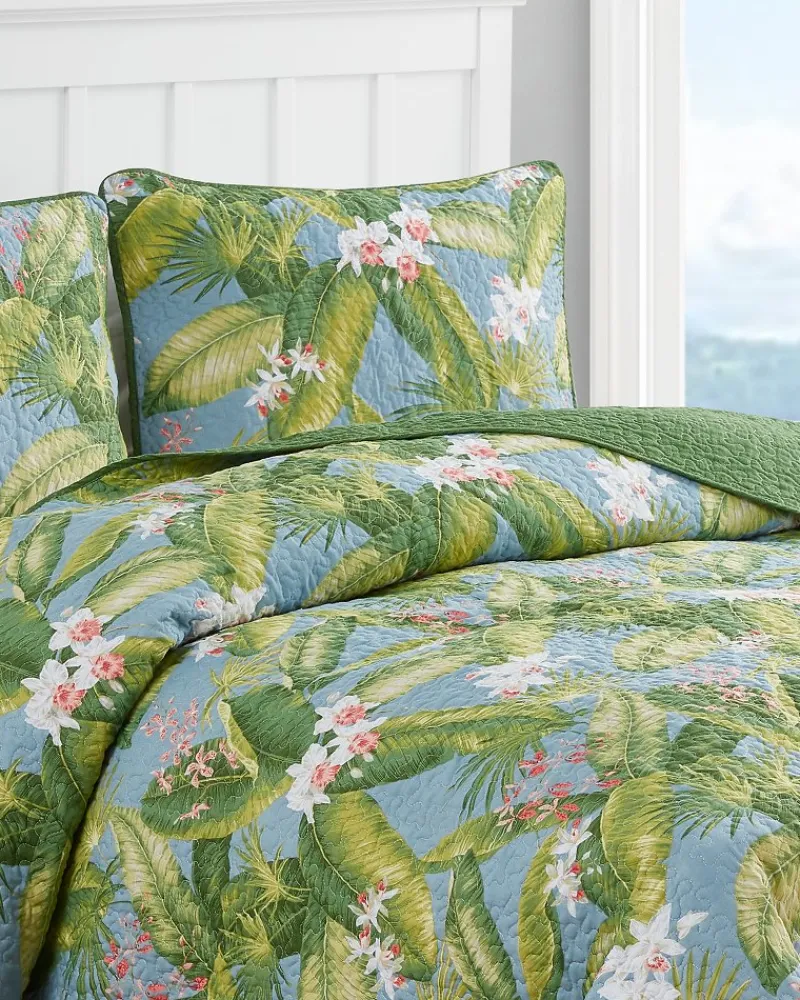 Tommy Bahama Aregada Dock 3-Piece Full/Queen Quilt Set Blue