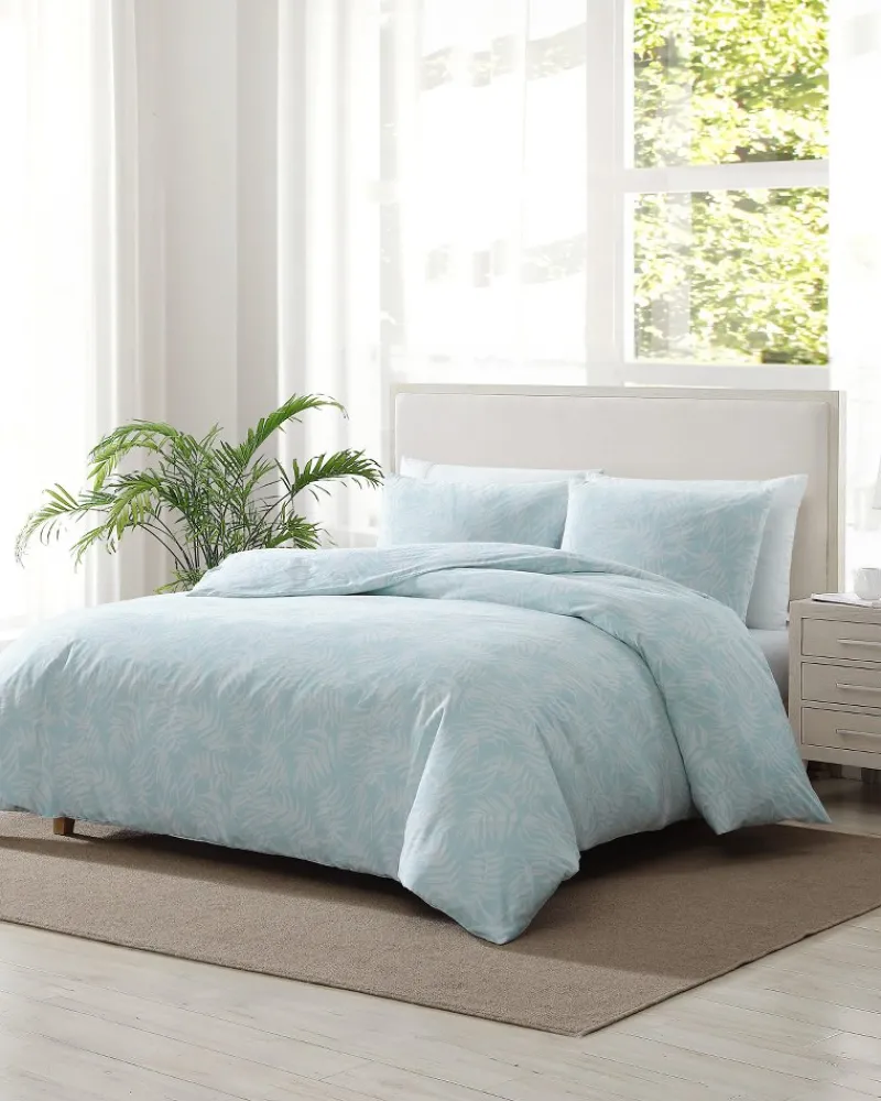Tommy Bahama Art of Palms 3-Piece Full/Queen Comforter Set Blue Sale