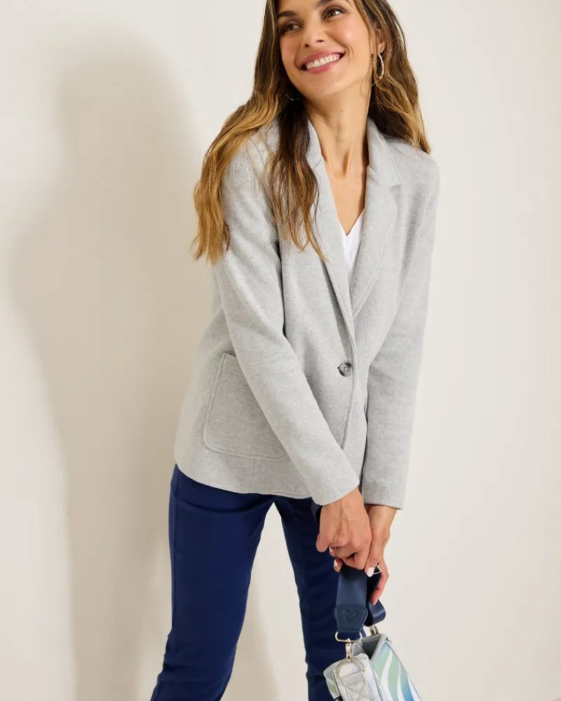 Tommy Bahama Aruba Casual Blazer Summer Grey Hthr