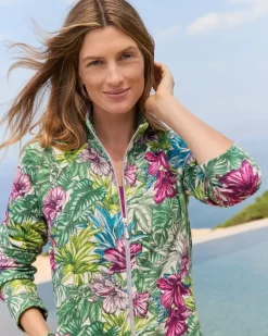 Tommy Bahama Aruba Jungle Jewels Full-Zip Sweatshirt Coconut
