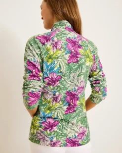 Tommy Bahama Aruba Jungle Jewels Full-Zip Sweatshirt Coconut