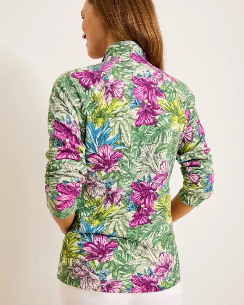 Tommy Bahama Aruba Jungle Jewels Full-Zip Sweatshirt Coconut
