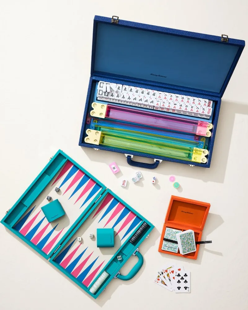 Tommy Bahama Backgammon Game Set Teal