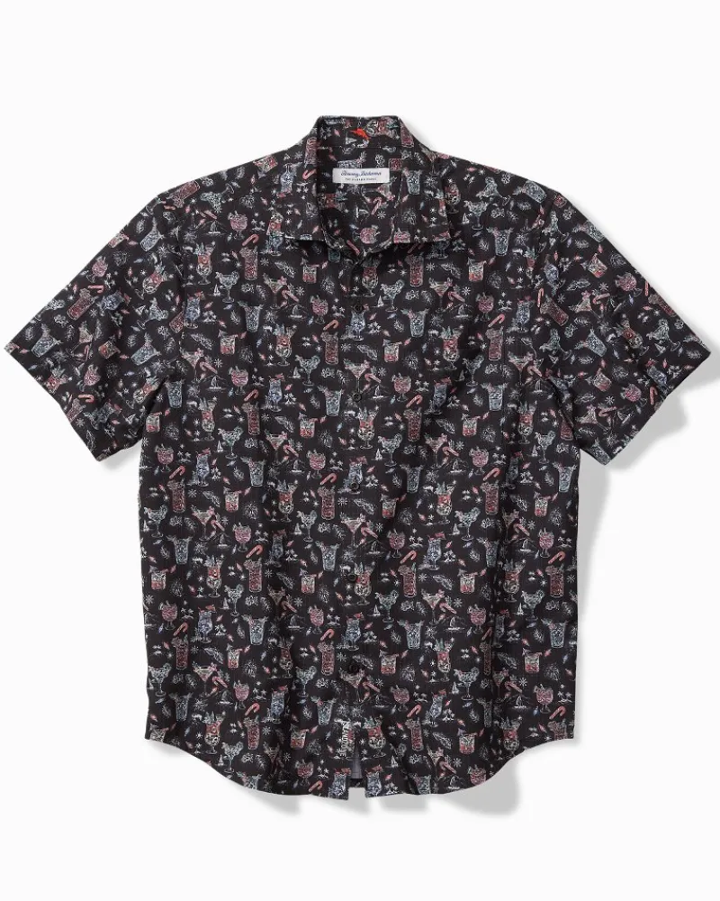 Tommy Bahama Bahama Coast Boozy Nights IslandZone® Shirt Night Cap Discount