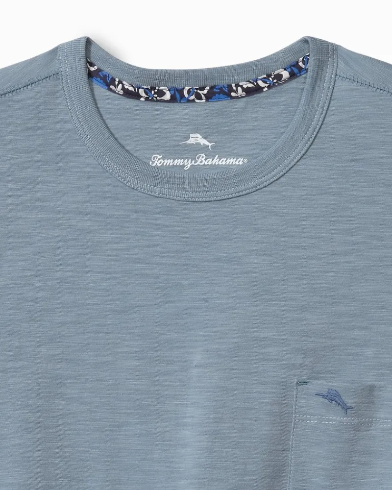 Tommy Bahama Bali Beach Crew T-Shirt Norse Blue Hot