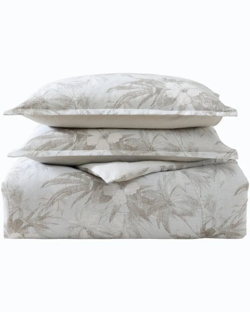 Tommy Bahama Beachway Blooms 3-Piece King Comforter Set Grey Best