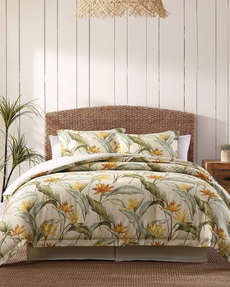 Tommy Bahama Birds of Paradise 4-Piece California King Comforter Set Ivory