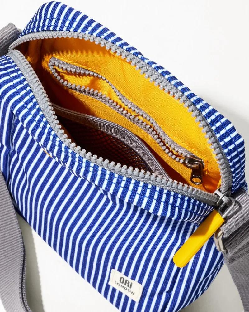 Tommy Bahama Bond Canvas Crossbody Hickory Stripe Hot