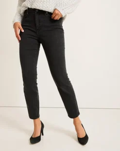 Tommy Bahama Boracay® Beach Sparkle High-Rise Skinny Ankle Jeans Coastal Black Wash New