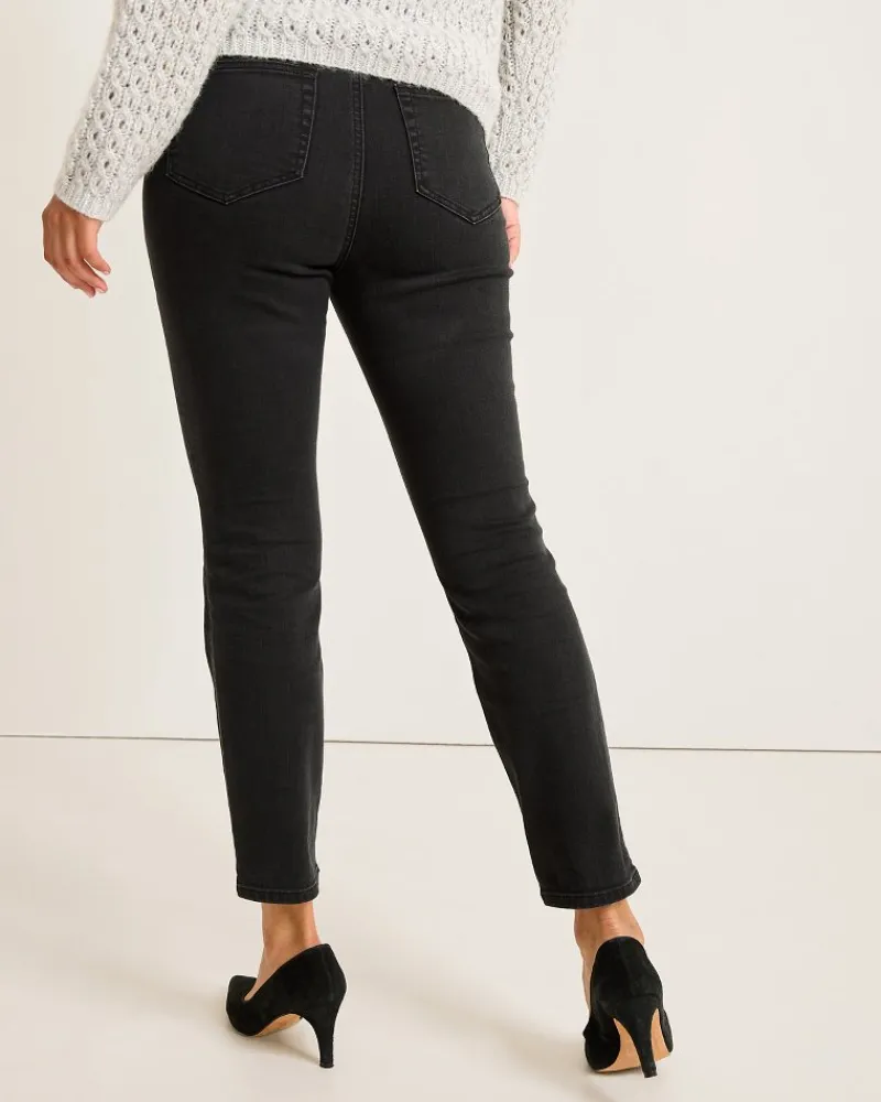 Tommy Bahama Boracay® Beach Sparkle High-Rise Skinny Ankle Jeans Coastal Black Wash New