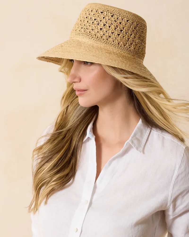 Tommy Bahama Braided Brim Sun Hat Natural Outlet