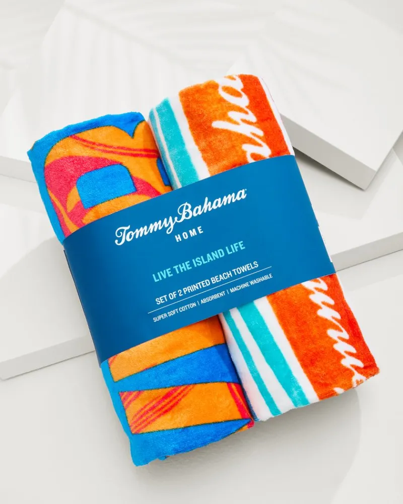 Tommy Bahama Cape Coral & Happy Hour Beach Towels — Set of 2 Multicolor Online