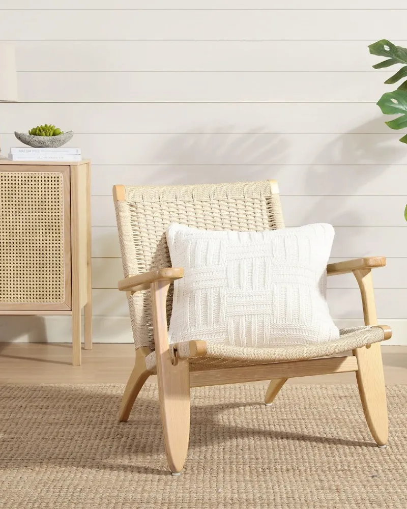 Tommy Bahama Chain Basket Decorative Pillow White Sands Sale