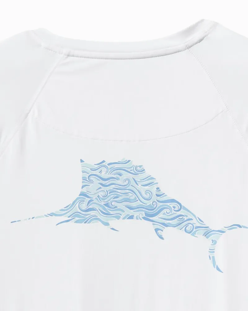 Tommy Bahama Chill Time Surf IslandZone® Rash Guard White Clearance