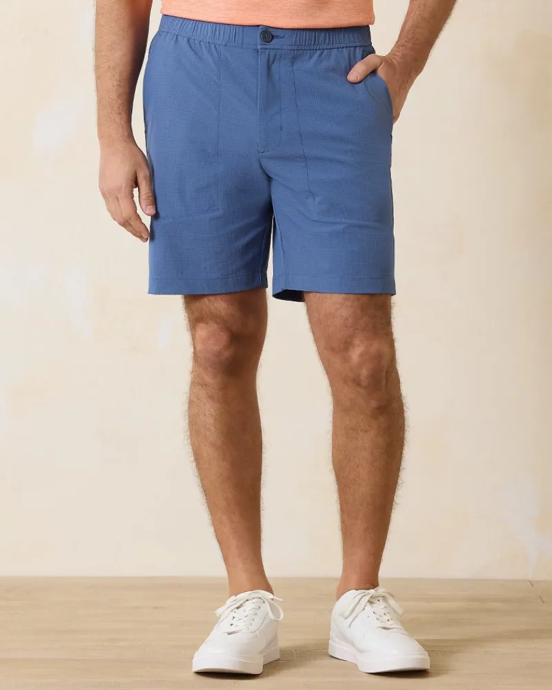 Tommy Bahama Chip Shot E-Waist IslandZone® 8-Inch Shorts Dockside Blue Clearance