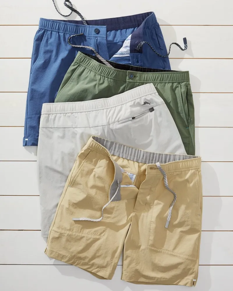 Tommy Bahama Chip Shot E-Waist IslandZone® 8-Inch Shorts Dockside Blue Clearance