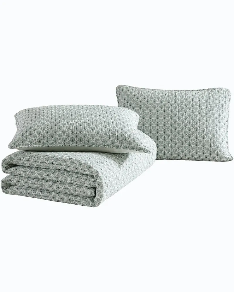 Tommy Bahama Coastal Batik 3-Piece King Quilt Set Spring Green Online
