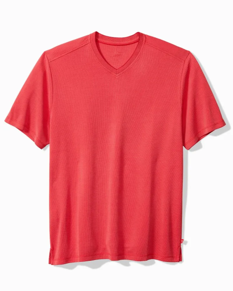 Tommy Bahama Coastal Crest IslandZone® V-Neck Shirt Windflower Best