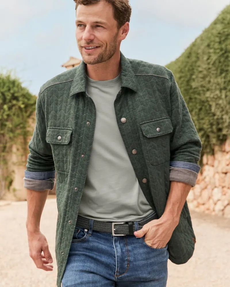 Tommy Bahama Cobble Hill CPO Shirt Jacket Juniper Online