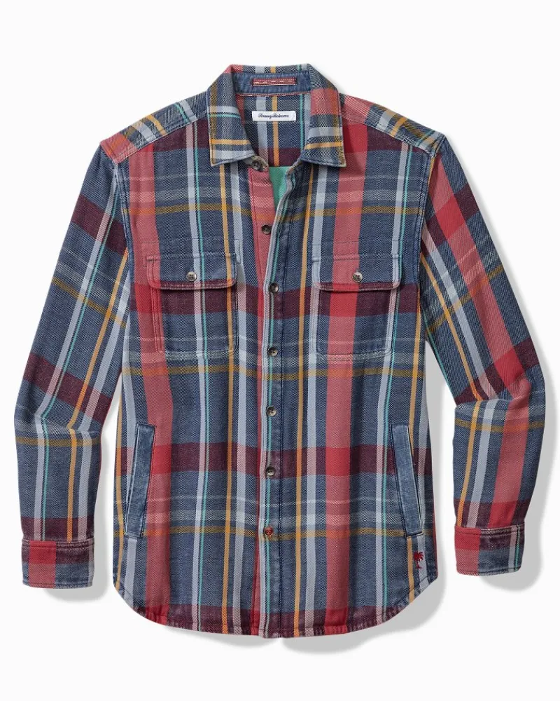 Tommy Bahama Copper Canyon Shirt Jacket Norse Blue Best