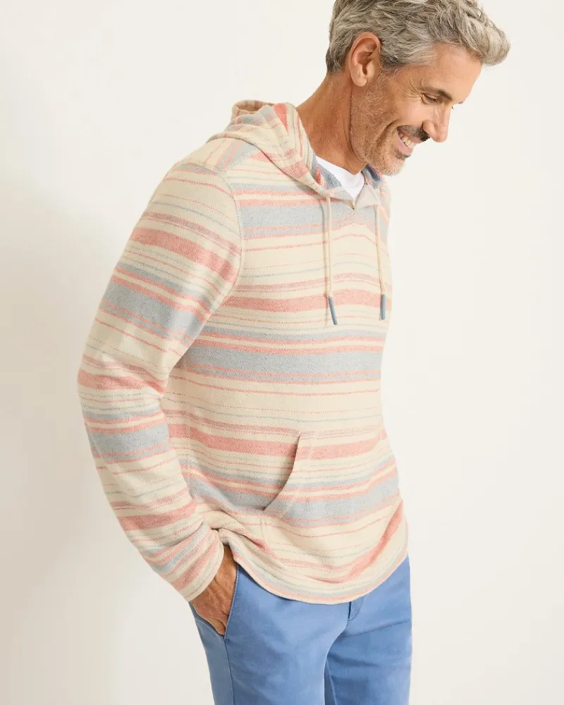 Tommy Bahama Coral Coastline Baja Hoodie Red Ginger Best
