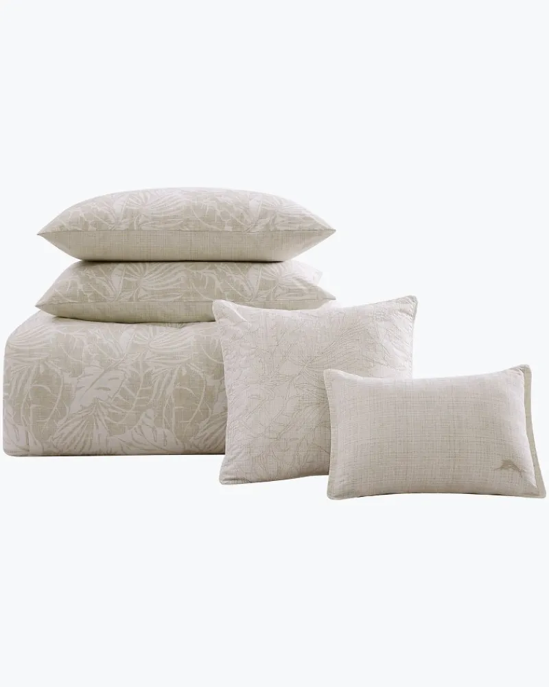 Tommy Bahama Costa Blanca 5-Piece King Comforter Set Beige Outlet