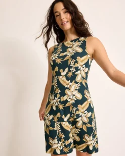 Tommy Bahama Darcy Hightide Flora Sheath Dress Blue Atlas Sale