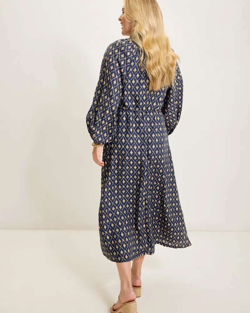 Tommy Bahama Diamond Cay Long-Sleeve Maxi Dress Coastline Discount