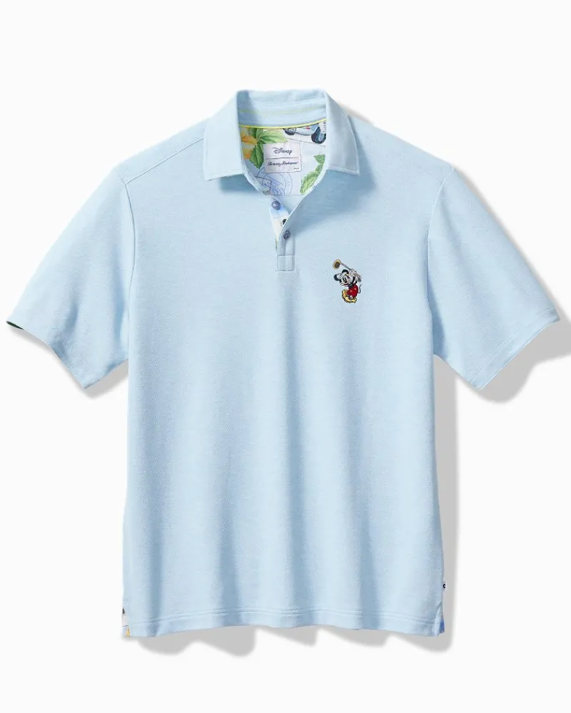 Tommy Bahama Disney Postcard to Paradise Five O'Clock Polo Light Sky Hthr Outlet