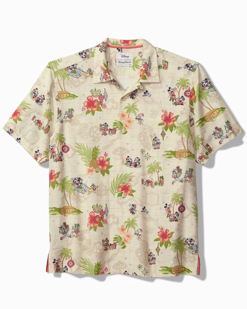 Tommy Bahama Disney Veracruz Cay Huladay Adventure Camp Shirt Bleached Sand Online