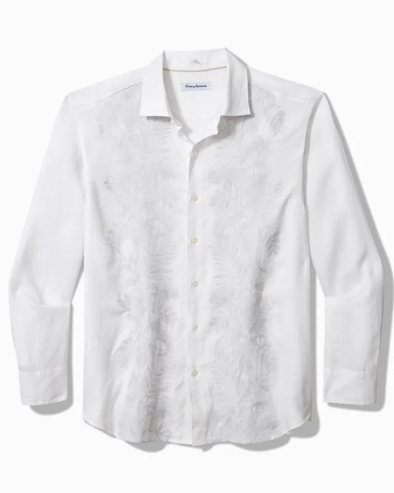 Tommy Bahama Down the Isle Long-Sleeve Linen Shirt White New