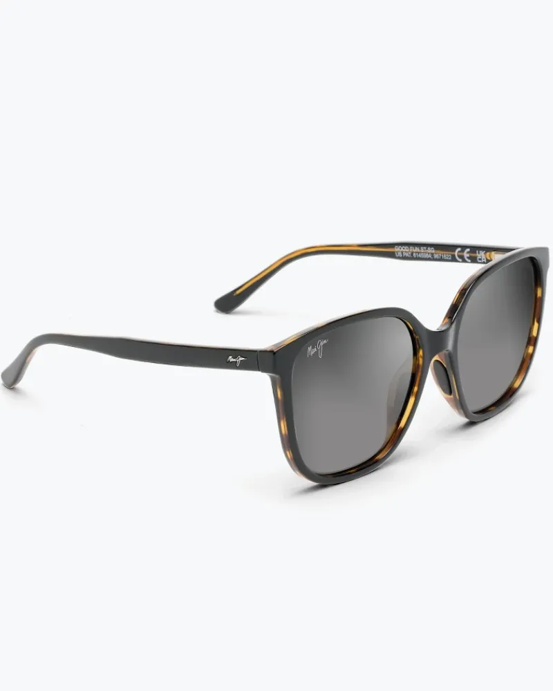 Tommy Bahama Good Fun Sunglasses by Maui Jim® Gloss Black Clearance