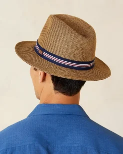 Tommy Bahama Hester Packable Braid Hat Copper