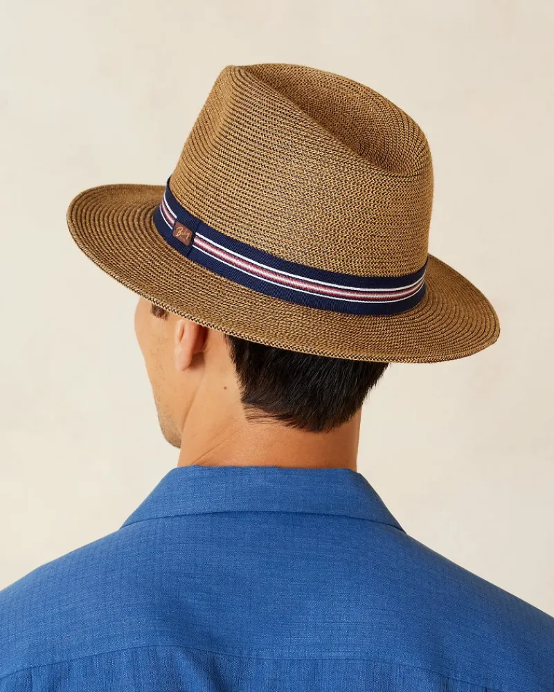 Tommy Bahama Hester Packable Braid Hat Copper