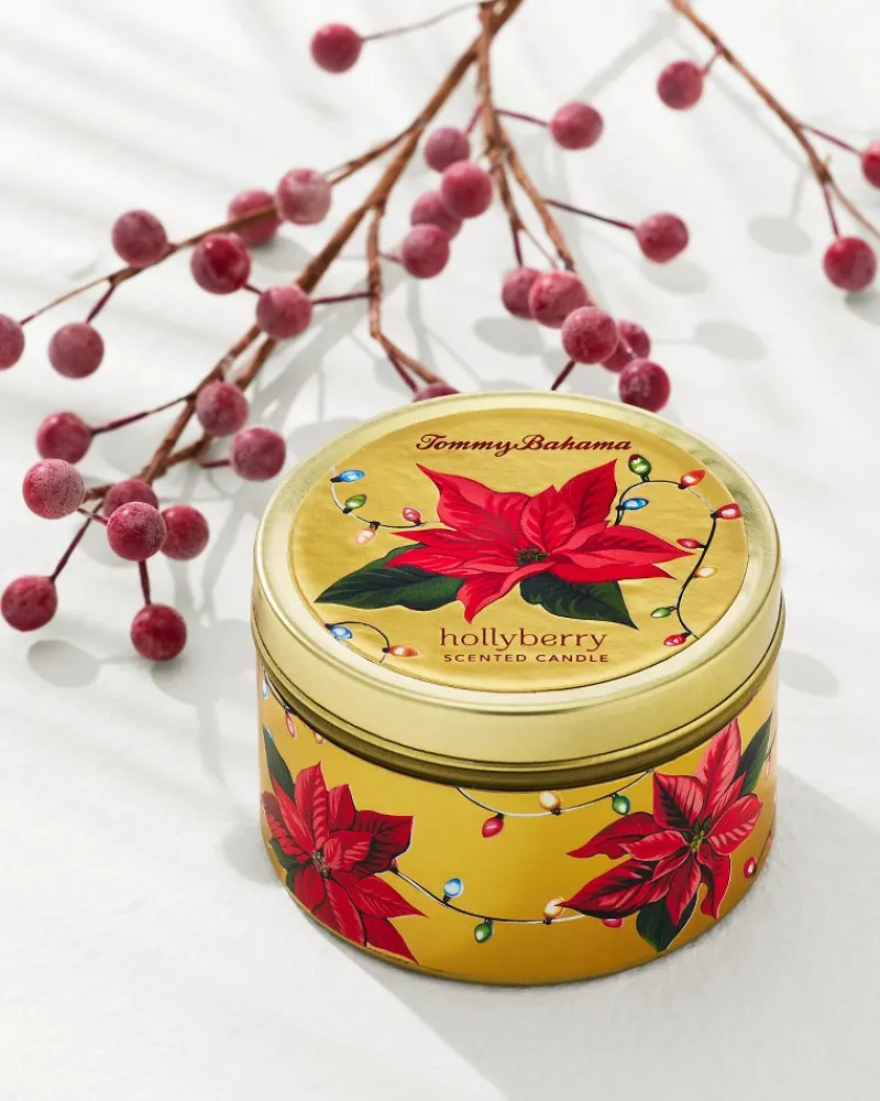Tommy Bahama Hollyberry 6-oz. Travel Candle Tin Multicolor Online