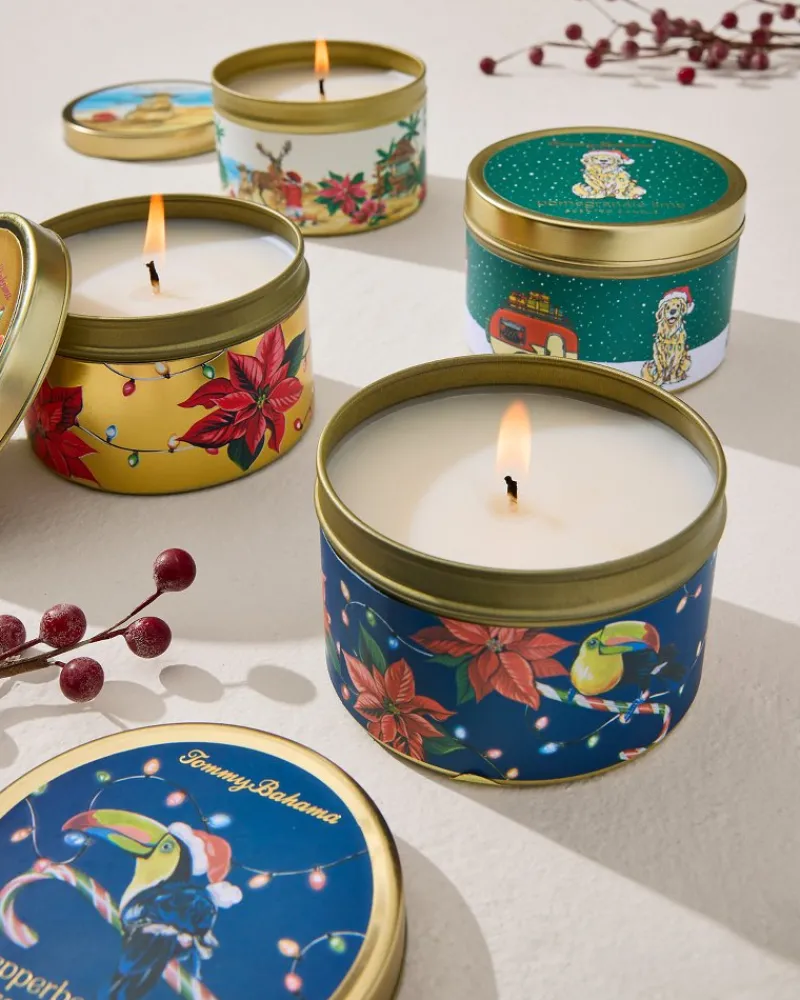 Tommy Bahama Hollyberry 6-oz. Travel Candle Tin Multicolor Online