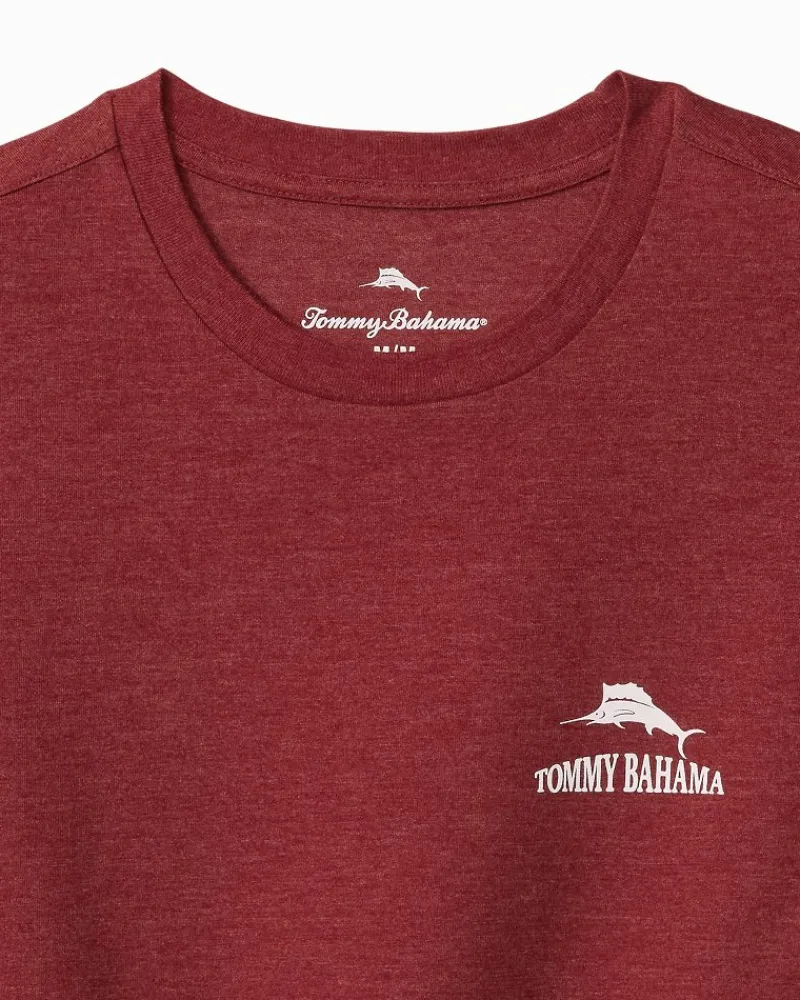 Tommy Bahama Hoppy Brew Year Graphic T-Shirt Ruby Wine Heather Clearance