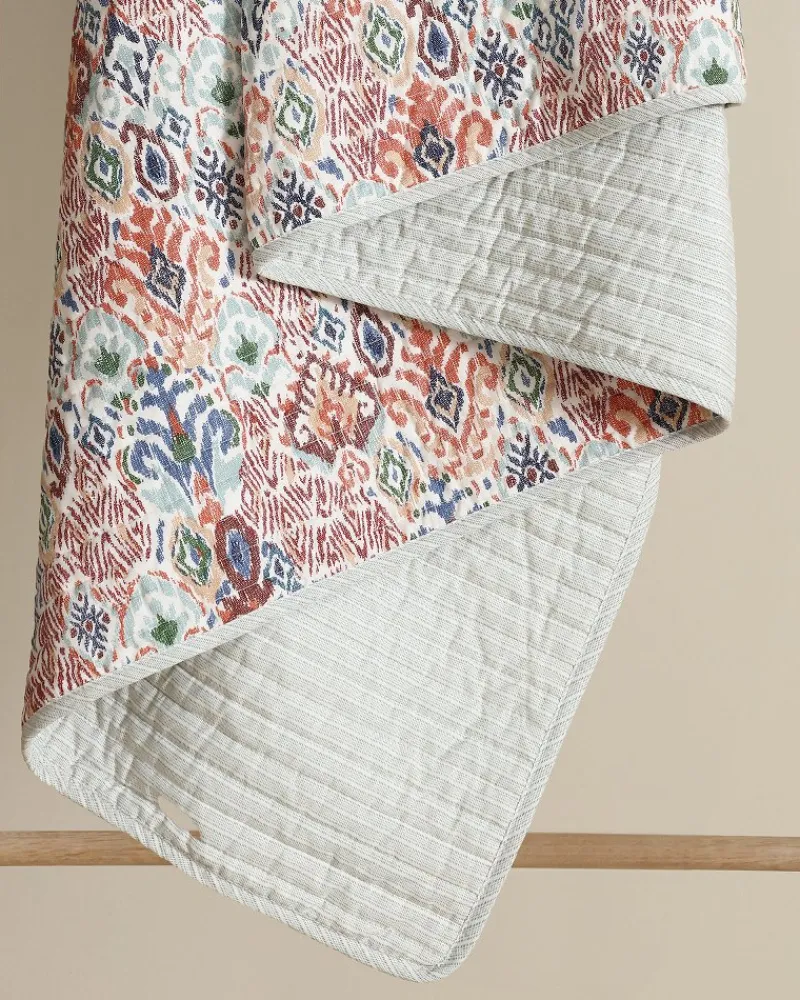 Tommy Bahama Ikat Tropics Reversible 3-Piece King Quilt Set Multicolor Discount