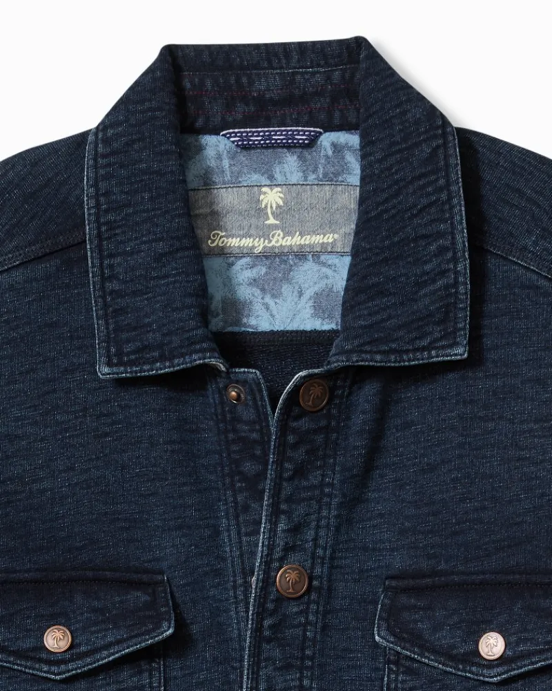 Tommy Bahama Paradise CPO Shirt Jacket Indigo New