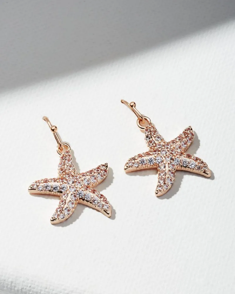 Tommy Bahama Island Essence Starfish Drop Earrings Rose Gold Best