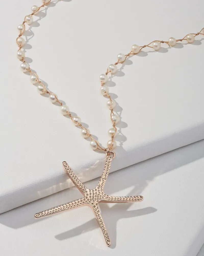 Tommy Bahama Island Essence Starfish Pendant Necklace Rose Gold Hot
