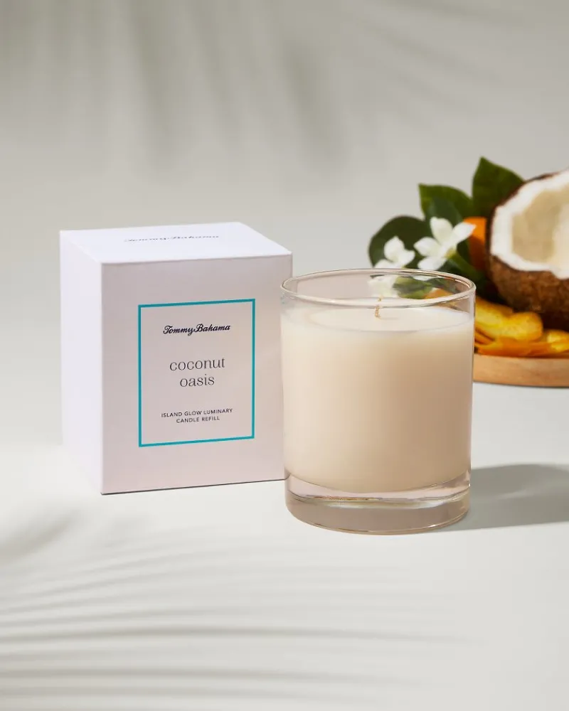 Tommy Bahama Island Glow Luminary Candle Refill - Coconut Oasis Outlet