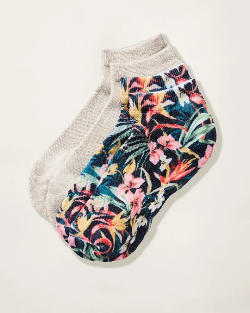 Tommy Bahama IslandZone® Performance Athletic Socks — 2 Pack Assorted Clearance