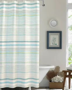Tommy Bahama La Scala Breezer Shower Curtain Green Outlet