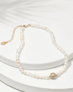 Tommy Bahama Madeira Pearl Pendant Necklace Gold Hot