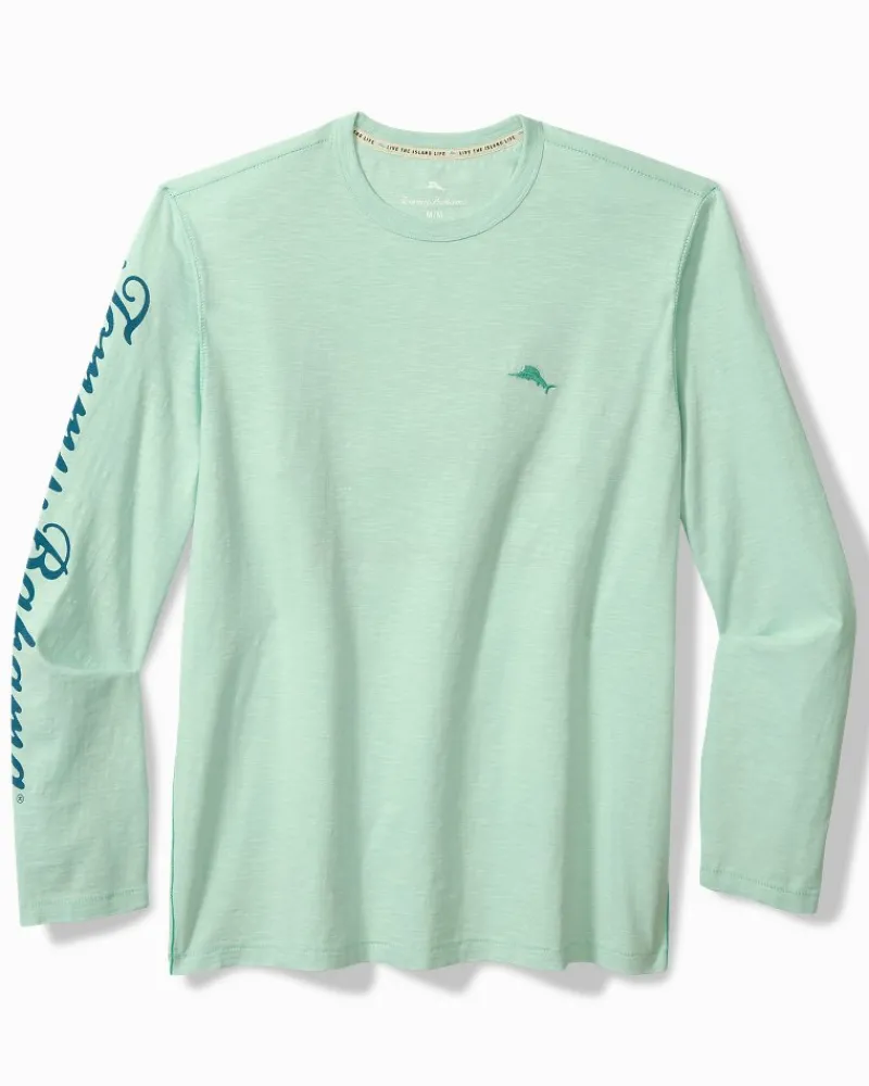 Tommy Bahama Marlin Mirage Lux Long-Sleeve T-Shirt Light Caribbean Tile Best