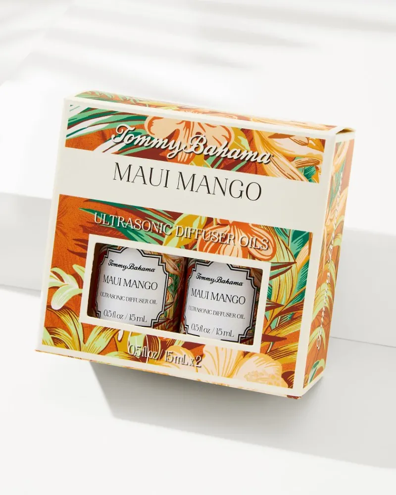 Tommy Bahama Ceramic Pineapple Diffuser Oil Refill Set Maui Mango Clearance