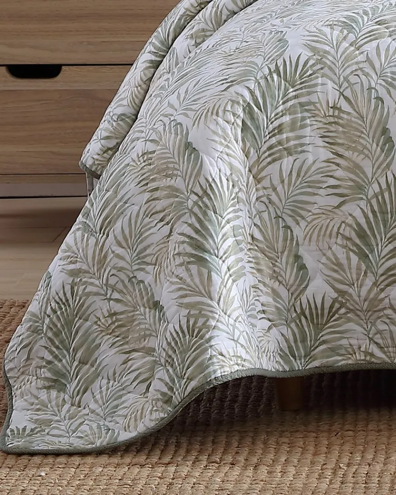 Tommy Bahama Maui Palm 3-Piece Full/Queen Quilt Set Green Clearance